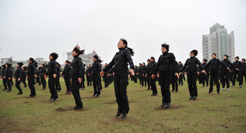 我校教职工参加通州区教职工第九套广播体操比赛