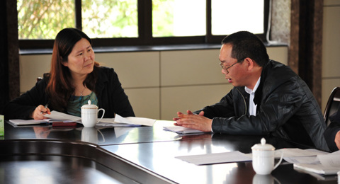 常青藤实验中学来我校交流